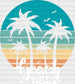 Beach Vibes Palms Summer DTF Transfer ready2transfer White