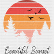 Beautiful Sunset Summer DTF Transfer ready2transfer Black