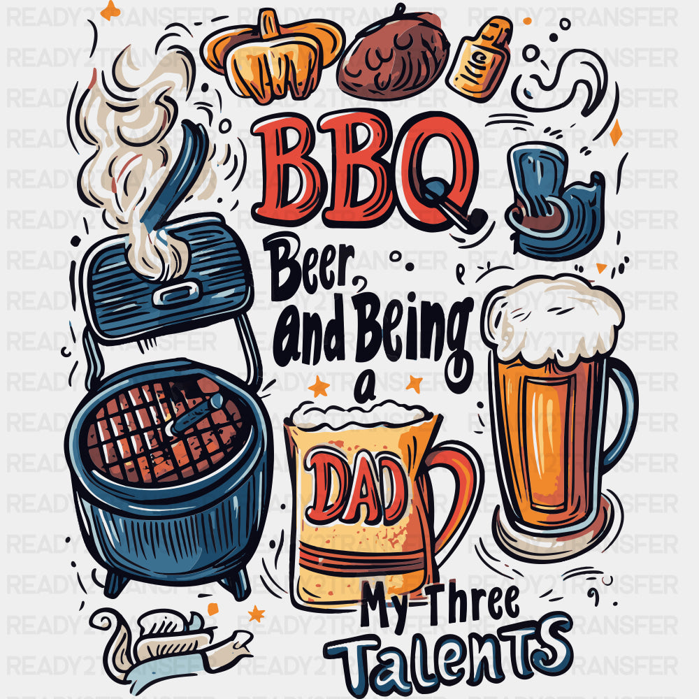 Beer And Being Dad - BBQ DTF Transfers ready2transfer