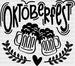 Beer Cheers Oktoberfest Design Oktoberfest DTF Transfer ready2transfer Black