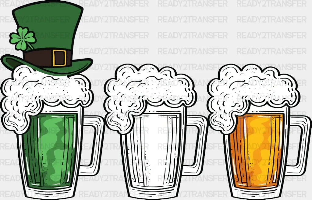 Beer St. Patrick’s Day Dtf Heat Transfer Saint Patricks Design St Paddys