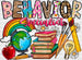 Behavior Specialist Design - Teachers DTF heat transfer ready2transfer Black