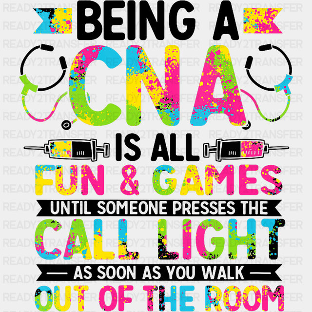 Being A CNA - CNA DTF Transfers ready2transfer Dark Color Design (See Imaging)