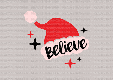 Believe Christmas Hat DTF Transfer - ready2transfer