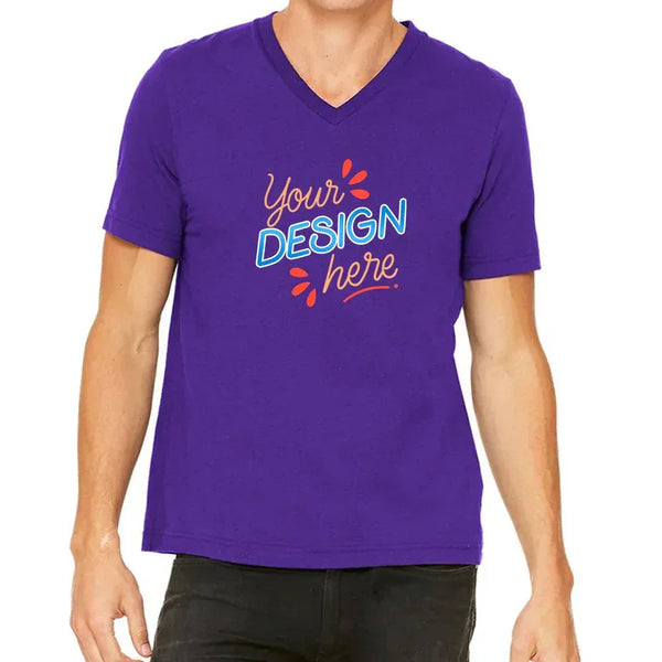 Custom Bella + Canvas Adult V-Neck T-Shirt 3005