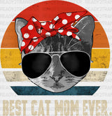 Best Cat Mom Ever - Cats Iron On DTF Transfer ready2transfer