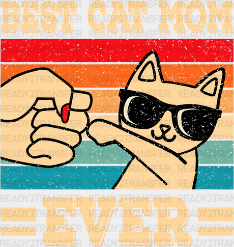 Best Cat Mom Ever Cool Design - Cats Iron On Dtf Transfer