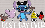 Best Day Ever Stitch Disney DTF Heat Transfer, Disney Vacation Design, Mickey Minnie DTF - ready2transfer