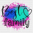 Best Family Watercolor - Family DTF Transfers ready2transfer Dark Color Design (See Imaging)