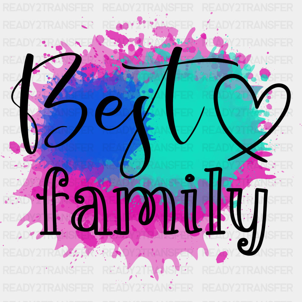 Best Family Watercolor - Family DTF Transfers ready2transfer Dark Color Design (See Imaging)
