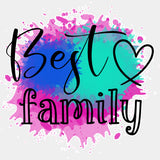 Best Family Watercolor - Family DTF Transfers ready2transfer Light Color Design (See Imaging)