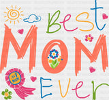 Best Mom Ever Kid Drawing Colorful - Summer DTF Transfer