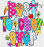 Best Teacher Ever Colorful - Teachers DTF Transfer