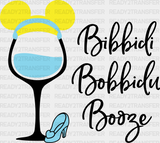 Bibbidi Bobbidu Booze Disney Dtf Transfer Adult Unisex - S & M (10’) / Black