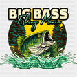Big Bass, Fishing Mania - Fishing DTF Transfers ready2transfer Dark Color Design (See Imaging)