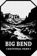 Big Bend National Park Design - National Parks DTF Transfers ready2transfer Black