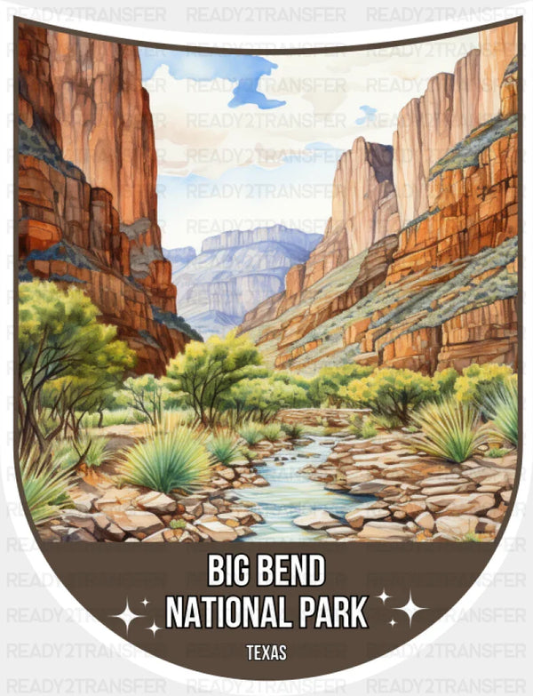 Big Bend National Park Texas - National Parks DTF Transfer