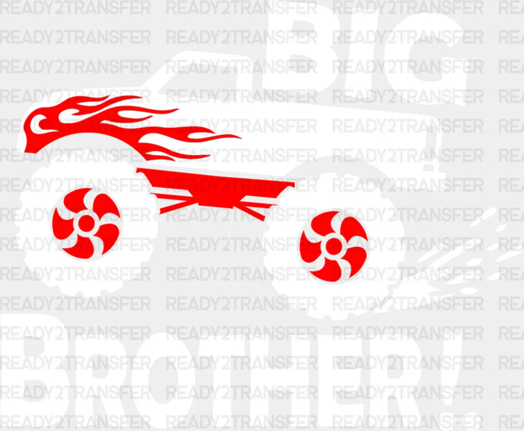 Big Brother Truck - Dtf Heat Transfer Adult Unisex S & M (10’’) / Light Color Design (See Imaging)