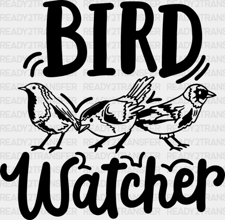 Bird Watcher Design - Birds Iron On Dtf Transfer Adult Unisex S & M (10’’) / Dark Color (See