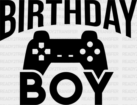 Birthday Boy Controller - Video Game Dtf Heat Transfer Adult Unisex S & M (10’’) / Dark Color