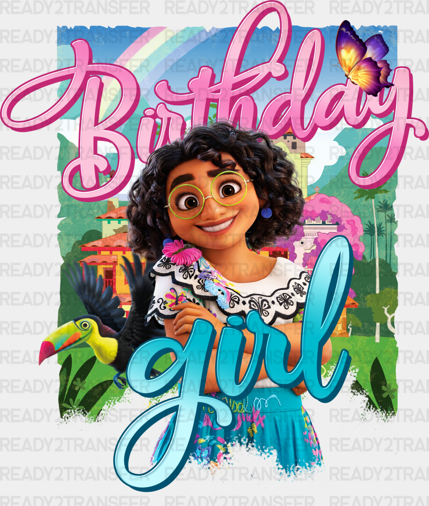 Birthday Girl Design Disney Dtf Transfer