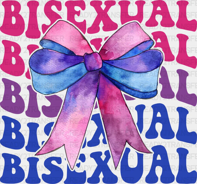Bisexual Ribbon Design - Iron On Dtf Transfer