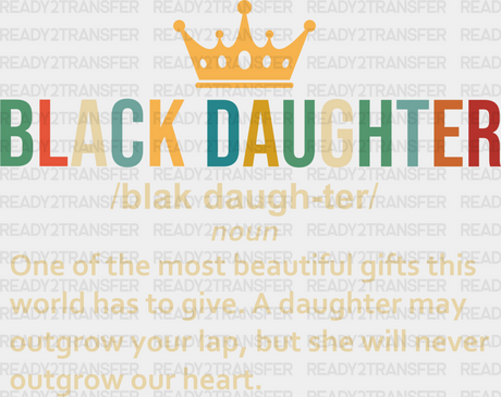 Black Daughter Blm Dtf Transfer