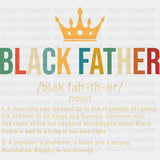 Black Father Blm Dtf Transfer