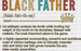 Black Father Father's Day DTF Transfer ready2transfer Black