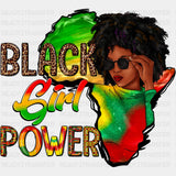 Black Girl Power Women Blm Dtf Transfer