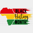 Black History Month Africa Blm Dtf Transfer Adult Unisex - S & M (10’) /