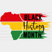 Black History Month Africa BLM DTF Transfer ready2transfer Black