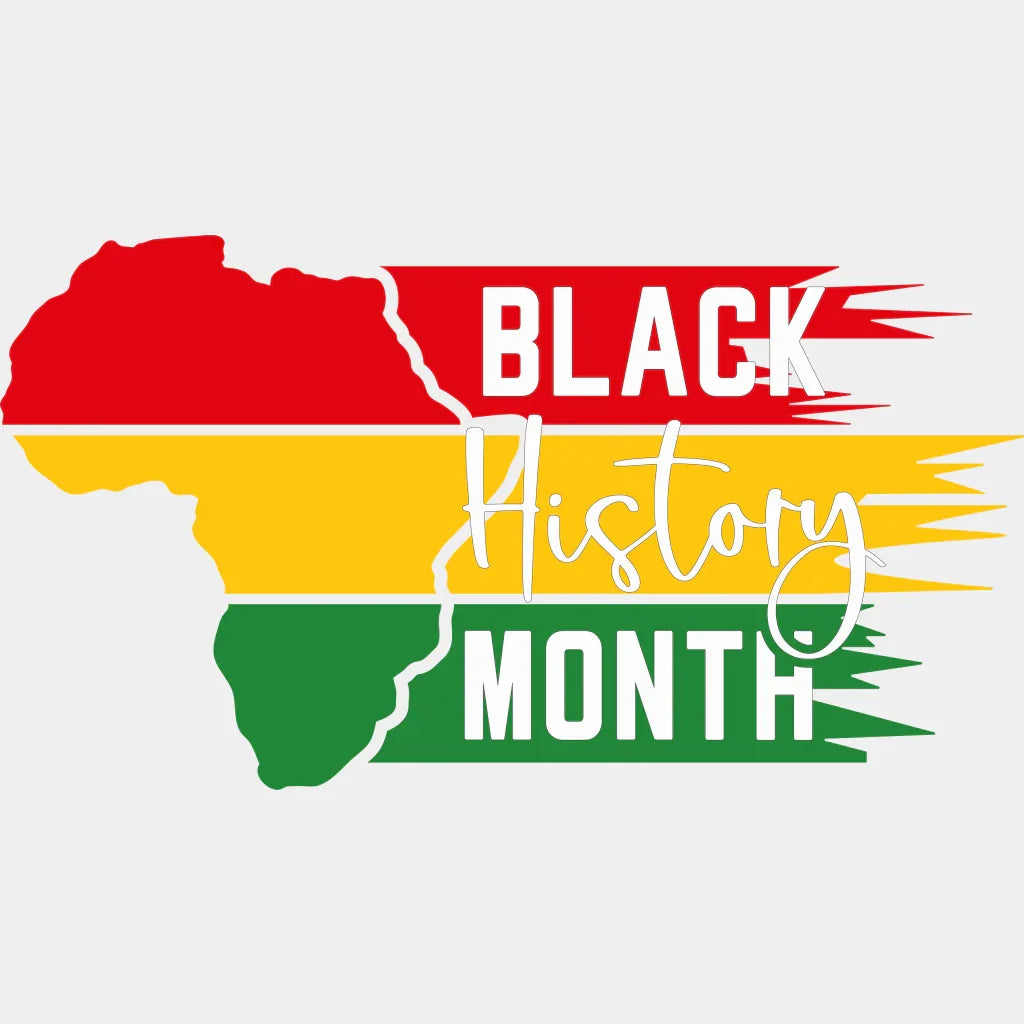 Black History Month Africa Blm Dtf Transfer Adult Unisex - S & M (10’) / White