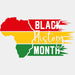 Black History Month Africa BLM DTF Transfer ready2transfer White