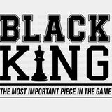 Black King Blm Dtf Transfer Adult Unisex - S & M (10’) /