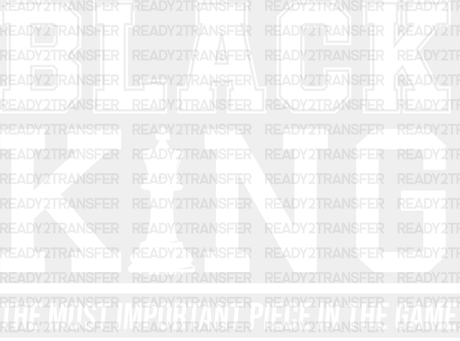 Black King Blm Dtf Transfer Adult Unisex - S & M (10’) / White