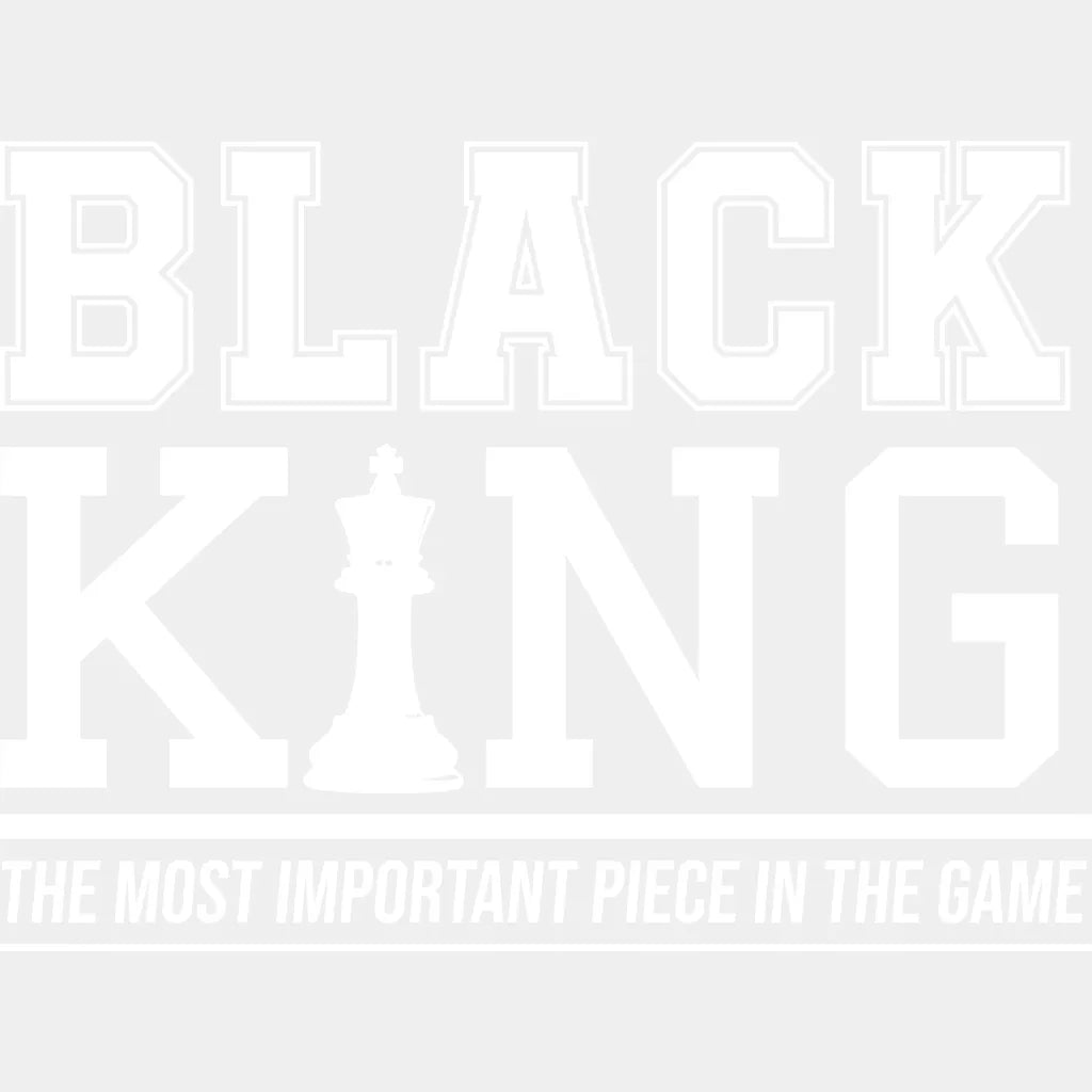 Black King Blm Dtf Transfer Adult Unisex - S & M (10’) / White