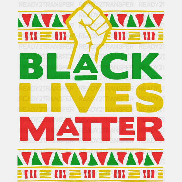 Black Lives Matter Colorful Design - BLM DTF Transfer