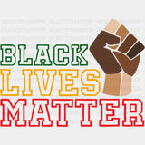 Black Lives Matter Fist Design - Blm Dtf Transfer