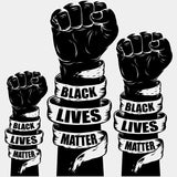 Black Lives Matter Fists Blm Dtf Transfer Adult Unisex - S & M (10’) / White