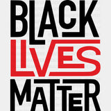 Black Lives Matter Red And Design - Blm Dtf Transfer Adult Unisex S & M (10’’) / Dark Color