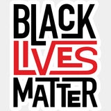 Black Lives Matter Red And Design - Blm Dtf Transfer Adult Unisex S & M (10’’) / Light Color