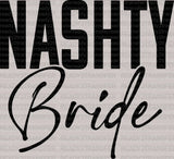 Black Nashty Bride DTF Transfer ready2transfer