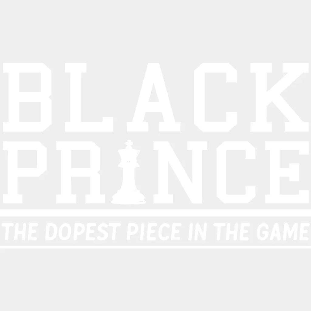 Black Prince Blm Dtf Transfer Adult Unisex - S & M (10’) / White