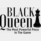 Black Queen Blm Dtf Transfer Adult Unisex - S & M (10’) /