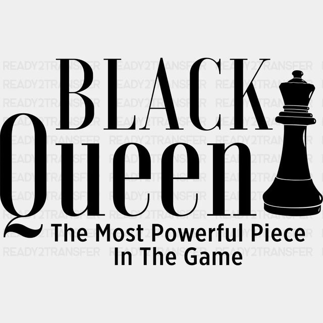 Black Queen Blm Dtf Transfer Adult Unisex - S & M (10’) /
