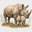Black Rhinoceros - Animals DTF Transfers