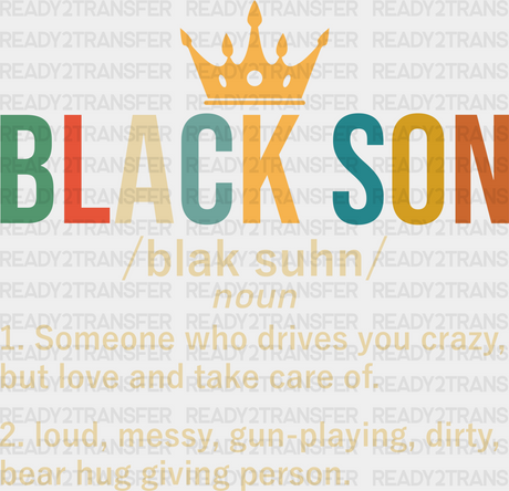 Black Son Blm Dtf Transfer