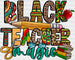 Black Teacher Magic - Teachers DTF heat transfer ready2transfer Black