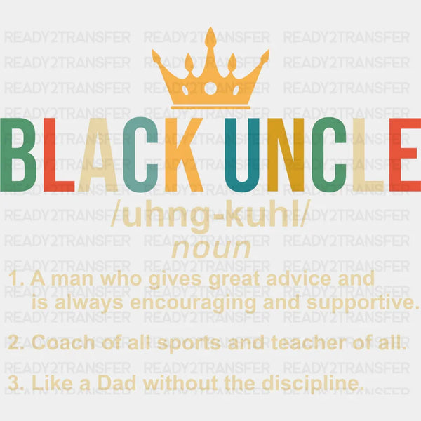 Black Uncle BLM DTF Transfer